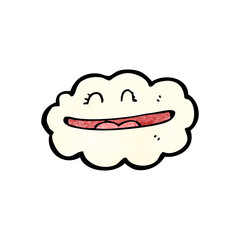 grinning cloud cartoon