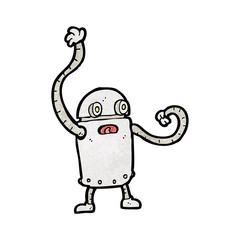 cartoon little robot
