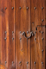 Door wood old strong security