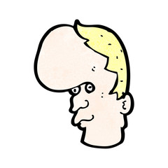 cartoon mutant head man