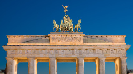 Brandenburg Gate in the evening (German: Brandenburger Tor) © SN-Photography