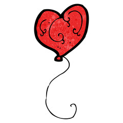 cartoon heart balloon
