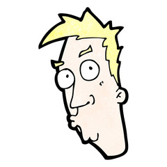 cartoon curious face