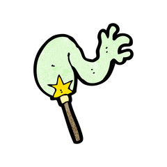 cartoon magic wand