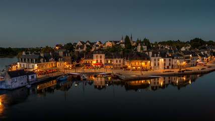 Fototapeta na wymiar Port de Saint Goustan de nuit, Auray