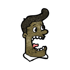 cartoon screaming man