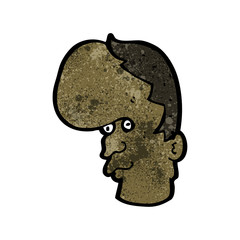 cartoon mutant head
