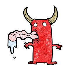 cartoon gross little devil