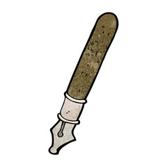 cartoon fountain pen