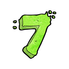 cartoon number seven