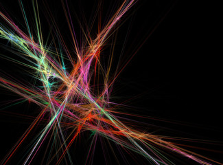 abstract fractal pattern - laser beams