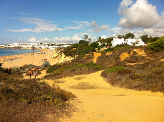 La plage d'Albufeira, Algarve