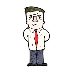 Obraz premium cartoon angry boss
