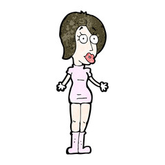 cartoon woman in nurse uniform