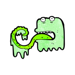 cartoon slimy ghost