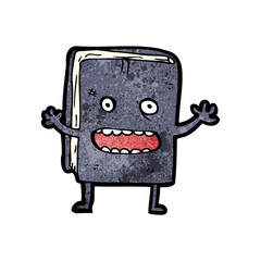 cartoon old book character