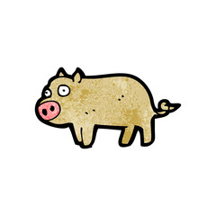 cartoon little pig