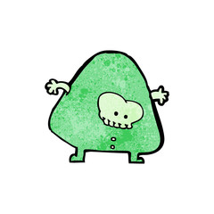 cartoon alien monster