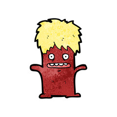 cartoon little monster