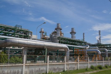 Fototapeta na wymiar Oil refinery (Map Ta Phut Industrial Estate Rayong Thailand)