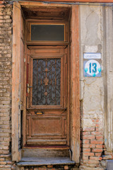 Fototapeta na wymiar ancient door in Tbilisi