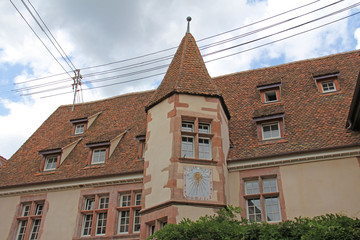 Alsace architecture village de Riquewihr
