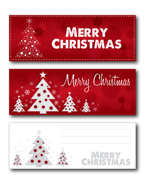 Merry Christmas banner illustration design text outline no drop shadow on the .eps  version 10