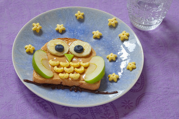 Owl sandwich for the kids