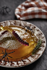 Spooky Worm and Spider Nests