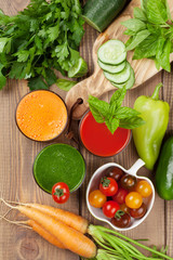 Fresh vegetable smoothie