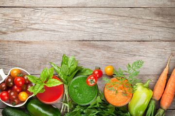 Fresh vegetable smoothie