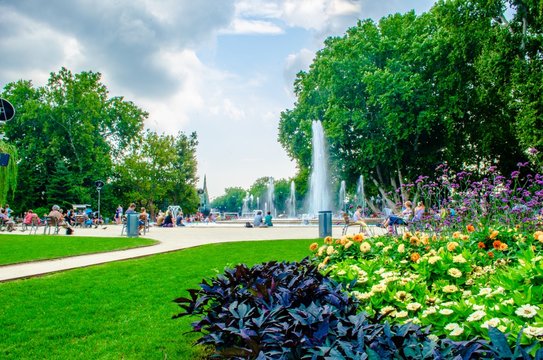 Singing fountain is one of the main attractions of margit island and also of whole budapest. People are frequently waiting for admiring its performance.
