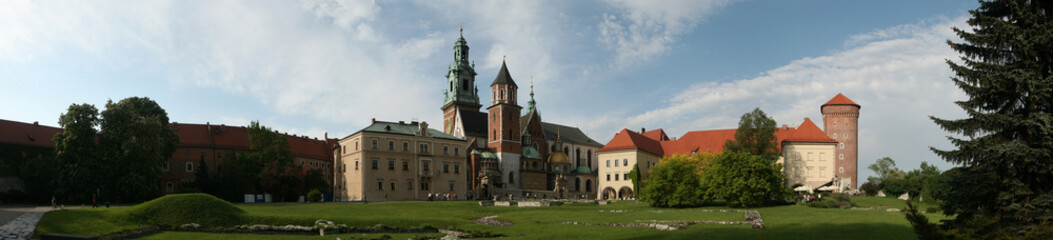 Wawel Cathedral and the Royal Palace in Krakow, Poland.