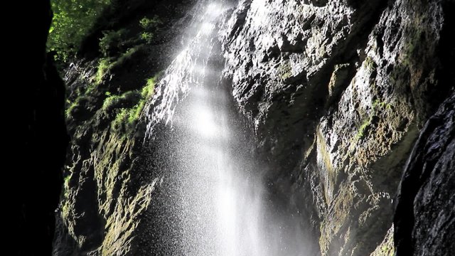 Germany, Upper Bavaria, natural spectacle Partnachklamm in Garmisch Partenkirchen