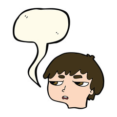 cartoon annoyed boy with speech bubble