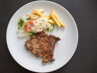 Pork Steak with Black Pepper