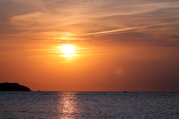 Fototapeta na wymiar Kumharas Beach Sunset Ibiza