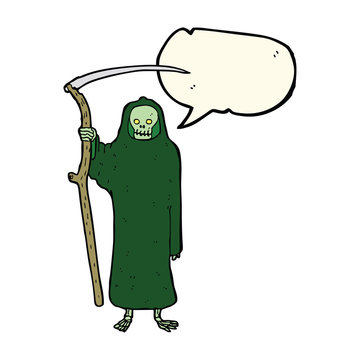 recommend clip art: death cartoon with speech bubble