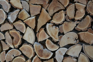 Wooden surface with abstract pattern