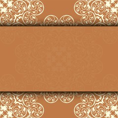 invitation card. background with round pattern for your design