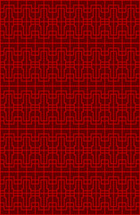 Seamless Chinese window tracery square geometry pattern background.
