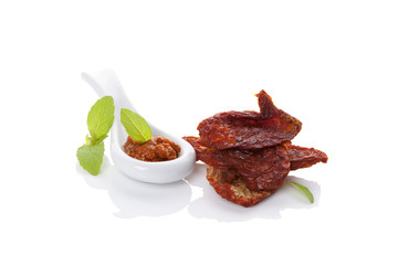 Red tomato pesto.
