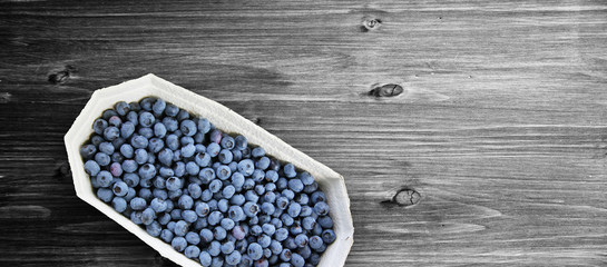 Reife und saftige Heidelbeeren