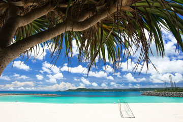 沖縄のビーチ・西原きらきらビーチ 
