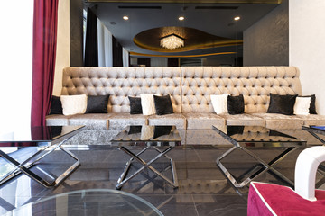 Hotel lobby interior
