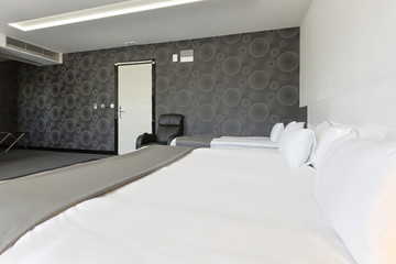 Hotel bedroom interior