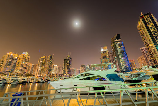 Dubai - JANUARY 10, 2015: Marina district on January 10 in UAE © Elnur