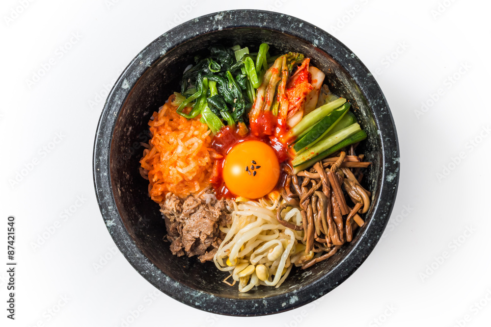 Sticker ビビンパ　韓国料理　bibimbap Korean food