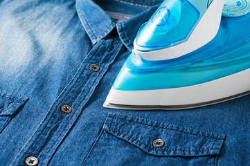 Ironing jeans shirt