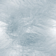 Seamless tileable ice texture. Frozen water. Abstract realistic